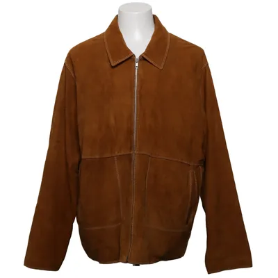 Læderjakke (Brun) fra Trapper Læder, Polyester