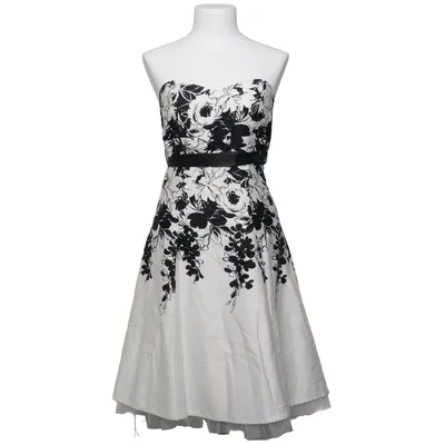 Robe de cocktail (Noir, Blanc) de Jane Norman Coton, Élasthane, Polyamide, Polyester