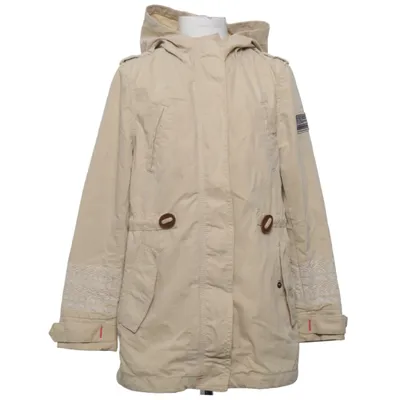 Parka (Beige) from Tommy Hilfiger Cotton, Faux leather, Polyamide, Polyester