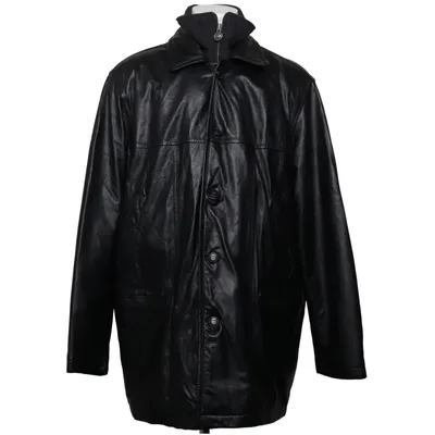 Manteau en cuir (Noir) de Petroff Cuir