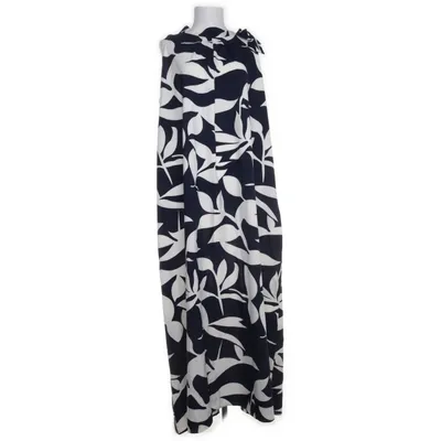 Maxikjole (Blå, Hvid) fra William de Faye Elastan, Polyester, Silke