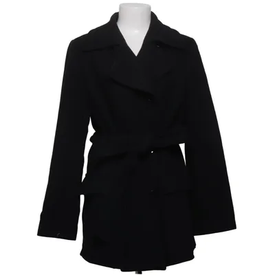 Manteau (Noir) de Erich Fend Acétate, Polyamide, Laine