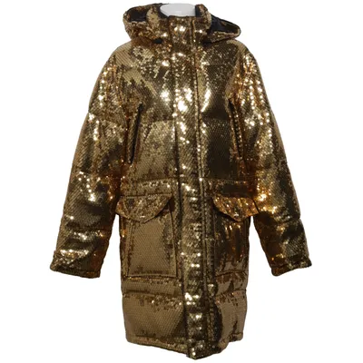 Daunenmantel (Gold) von H&M x Moschino Polyester, Baumwolle, Elasthan