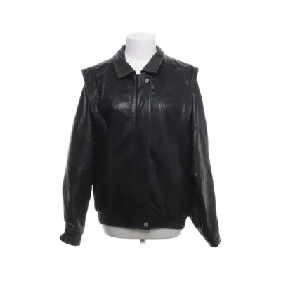 Läderjacka (Svart) från Zara Skinn, Viskos