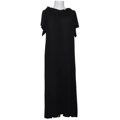 Robe longue (Noir) de Zara Woman Collection Élasthane, Polyester
