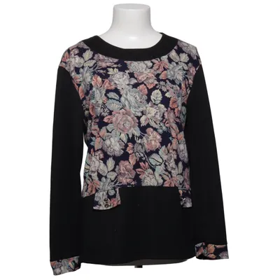 Top (Black, Multicolored) from Miss Classic Cotton, Polyester