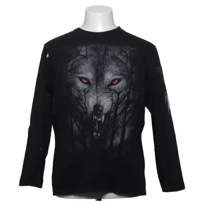 T-shirt (Zwart) van Spiral Katoen