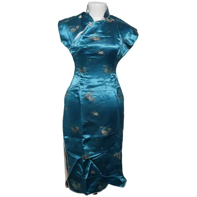 Cheongsam (Blue, Multicolored)