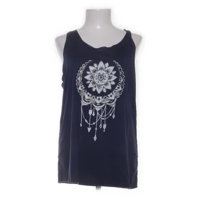 Tanktop (Blauw, Wit) van Shein Elastaan, Polyester