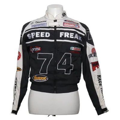 Motorcycle jacket (Black, White, Multicolored) from Fast Lane Polyester