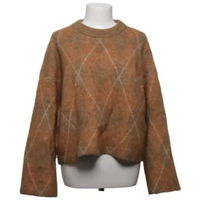 Strickpullover (Braun, Beige) von Selected Alpakawolle, Elasthan, Polyamid, Polyester