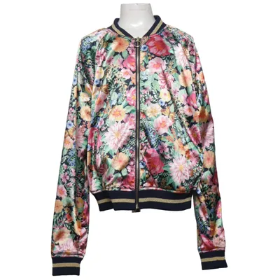 Bomberjack (Blauw, Meerkleurig) van H&M x Angela McKay Elastaan, Polyester