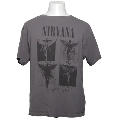 T-shirt (Grå) från Nirvana Bomull, Polyester