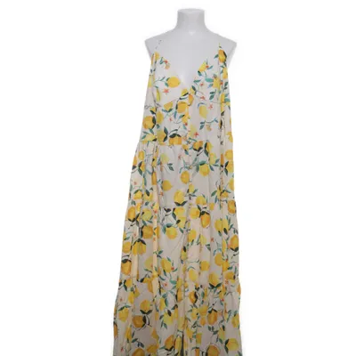 Maxi jurk (Wit, Geel, Groen) van H&M Katoen, Viscose