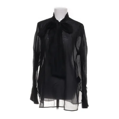 Sløjfebluse (Sort) fra H&M Modern Classic Lyocell, Polyester