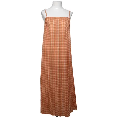 Maxikjole (Brun, Hvid) fra Zara Polyester