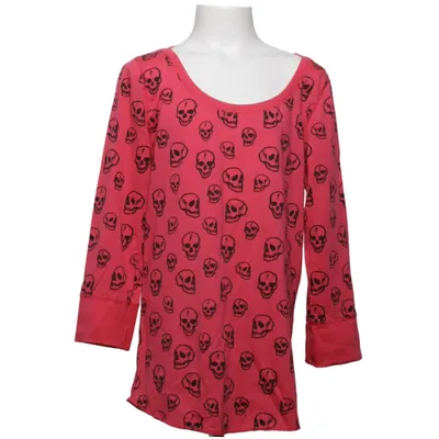 Långärmad t-shirt (Rosa, Svart) från H&M Young Bomull, Polyester
