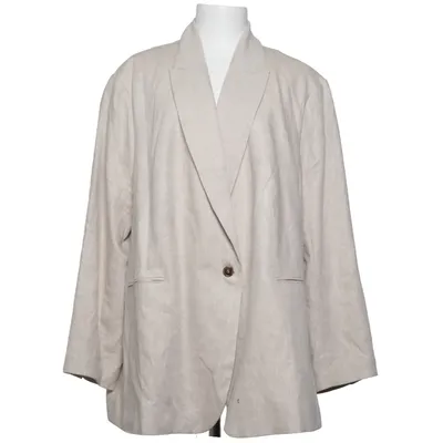 Kavaj (Beige) från H&M Linne, Polyester, Viskos