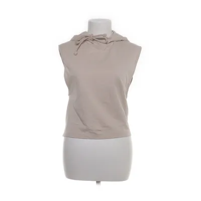 Kortärmad huvtröja (Beige) från Noisy May Ekologisk bomull