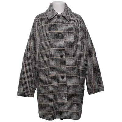 Frakke (Grå, Beige, Flerfarvet) fra Selected Femme Genanvendt polyester, Uld