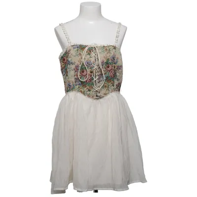 Kleid (Weiß, Mehrfarbig) von Cider Baumwolle, Elasthan