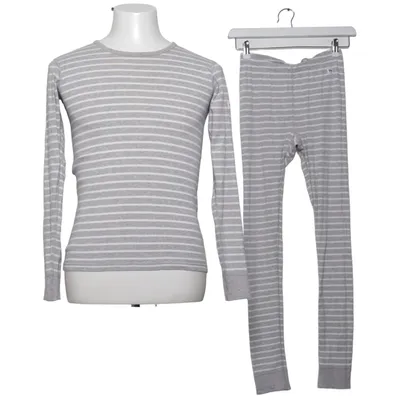Pyjamas (Grå, Vit) från Polarn O. Pyret Bomull
