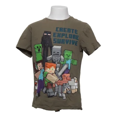 T-shirt (Green, Multicolored) from Mojang Cotton