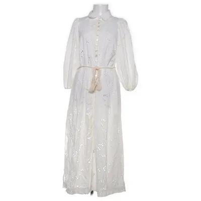 Maxi jurk (Wit) van Kivari Katoen, Elastaan, Viscose