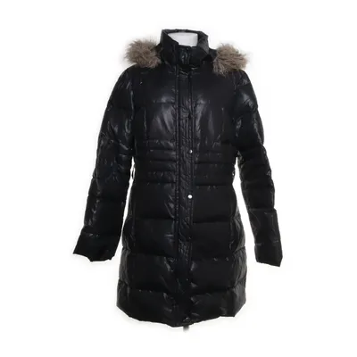 Winter jacket (Black) from Laura Clement Polyester, Polyamide, Down, Faux fur, Fox fur, Acrylic