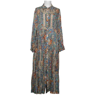 Maxi jurk (Blauw, Meerkleurig) van Menglu Katoen