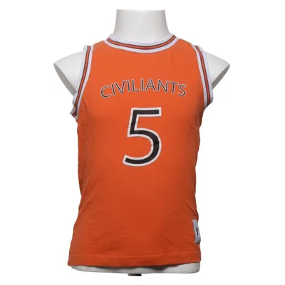 Basketball shirt (Orange, White, Black) from Civiliants Organic cotton