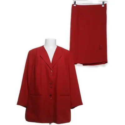 Skirt suit (Red) from Daxon Polyester