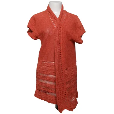 Strickjacke (Rot) von Coldwater Creek Baumwolle, Leinen, Polyamid