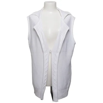 Gilet (Blanc) de Long Island Acrylique, Coton