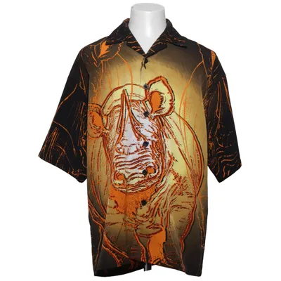 Kortärmad skjorta (Svart, Orange) från Rocawear Polyester