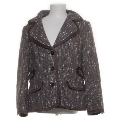 Kavaj (Brun, Vit) Polyester, Ull