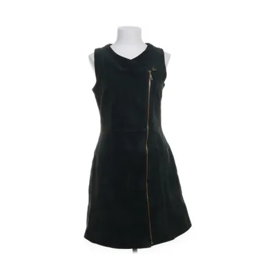 Leren jurk (Groen) van Sys by Steps Polyester, Leer