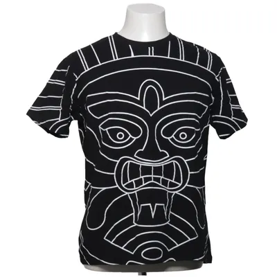 T-shirt (Zwart, Wit) van Fisherfield Katoen