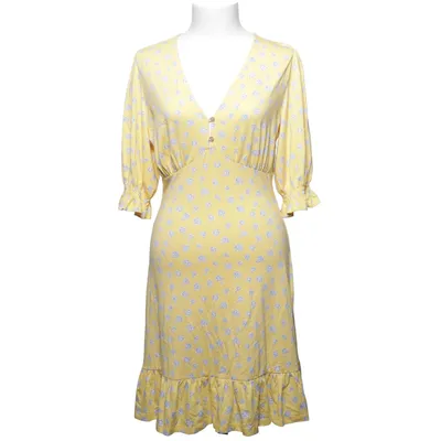 Klänning (Gul, Blå) från French Connection Elastan, Viskos