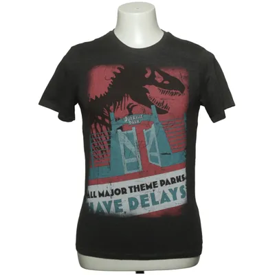 T-shirt (Gris) de Jurassic Park Coton, Polyester