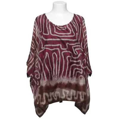 Topp (Lila, Brun, Vit) från HG Elastan, Polyester, Viskos