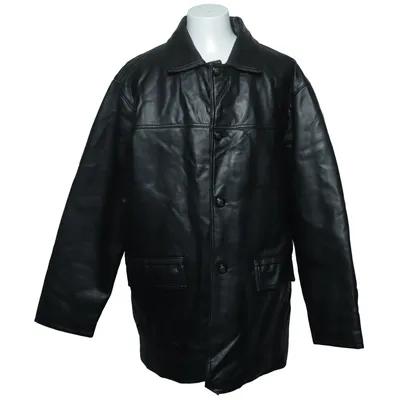 Jacket (Black) from A. Collezioni Cotton, Polyurethane