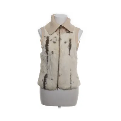 Pelsvest (Beige, Flerfarvet) fra Créton Kaninpels, Polyester, Uld