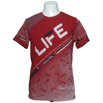 T-shirt (Rød) fra Redway Bomuld, Elastan