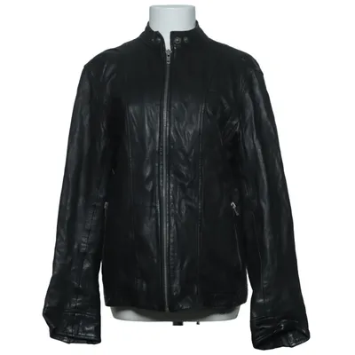 Leather jacket (Krede) from Samsøe & Samsøe Leather, Polyester