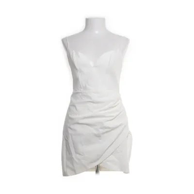 Jurk (Wit) van Zara Katoen, Linnen, Viscose