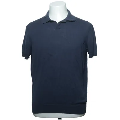Polo (Bleu) de Gabucci Coton, Soie