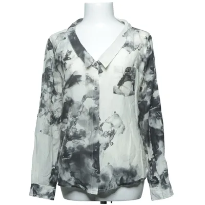 Blouse (Blanc, Noir) de Zoul Coton, Soie