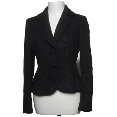 Blazer (Schwarz) von Ann Taylor Acetat, Baumwolle, Elasthan, Viskose