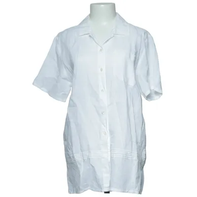 Chemise à manches courtes (Blanc) de Flash Basic Lin